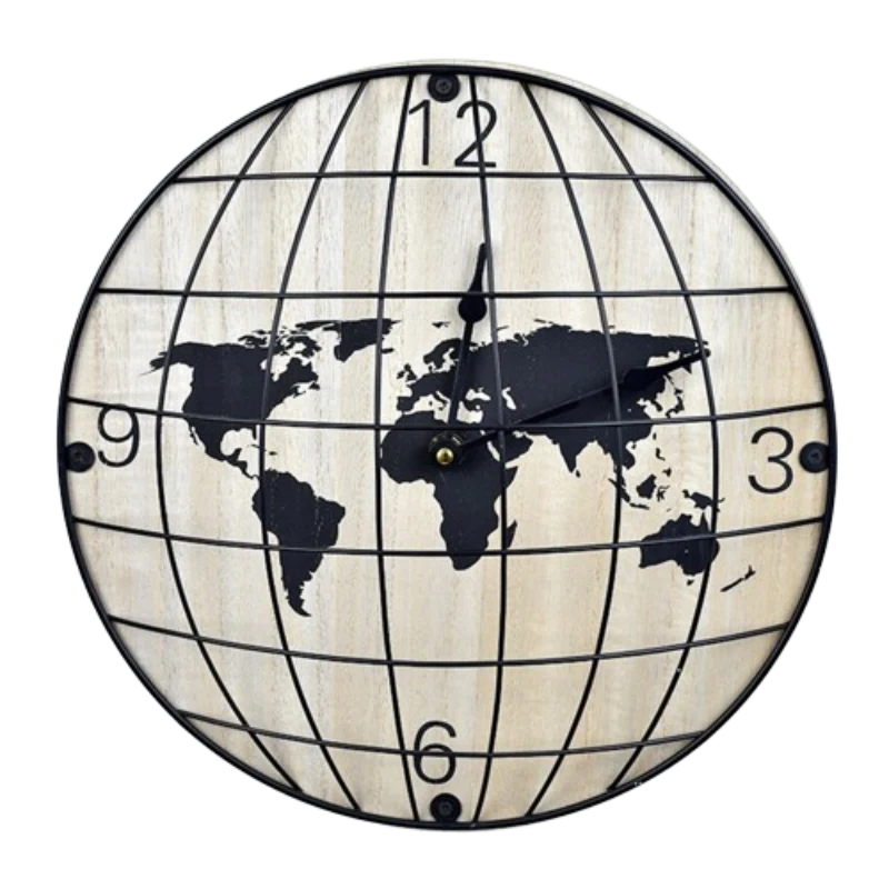 Horloge Globe Terrestre Vintage