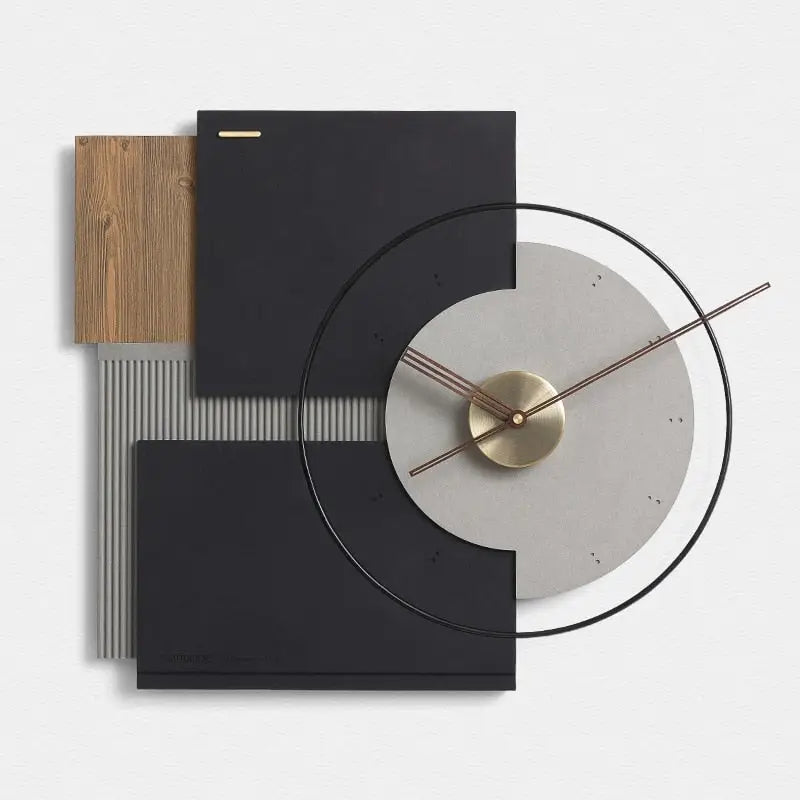 Horloge Moderne Bois 60 x 69 cm