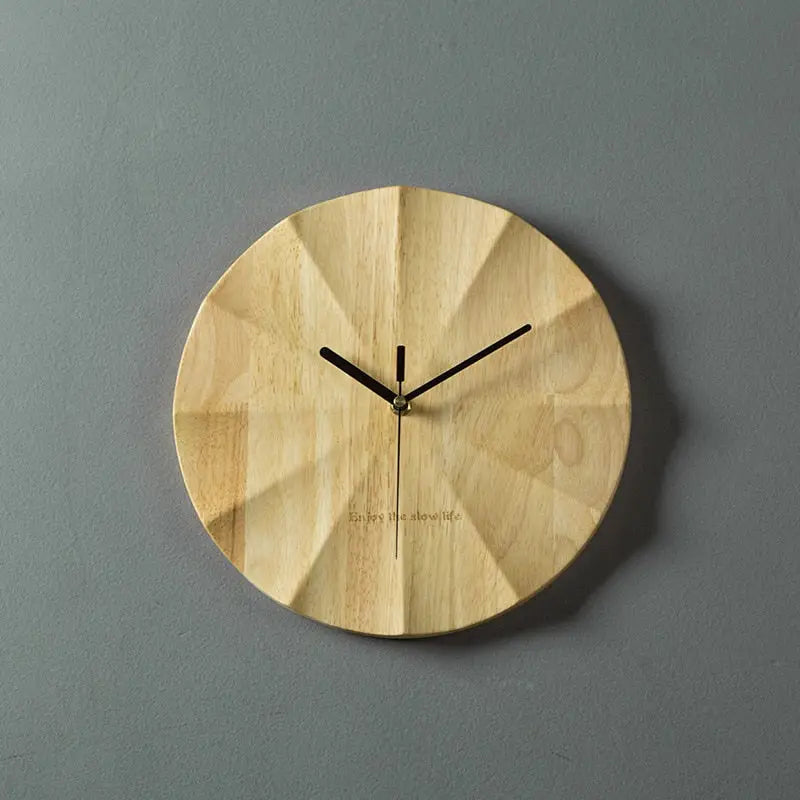 Horloge Murale en Bois 3d
